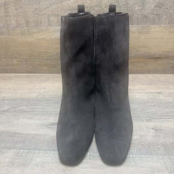 Blondo Selena Brown Suede Block Heel Ankle Boots Women's Size 9 - Picture 2 of 8